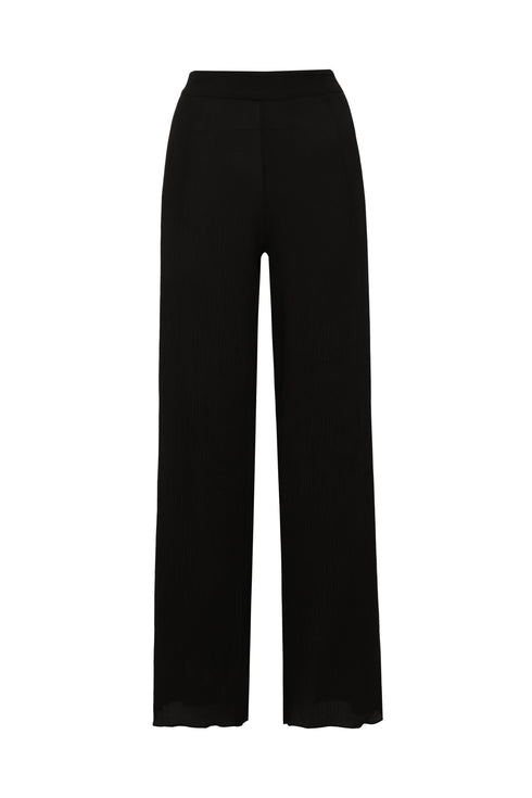 Santo Tomás Martellato Silk Pants / Black